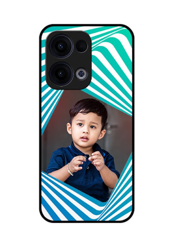 Reno 13 5G Custom Glass Phone Case - Abstract Spiral Design