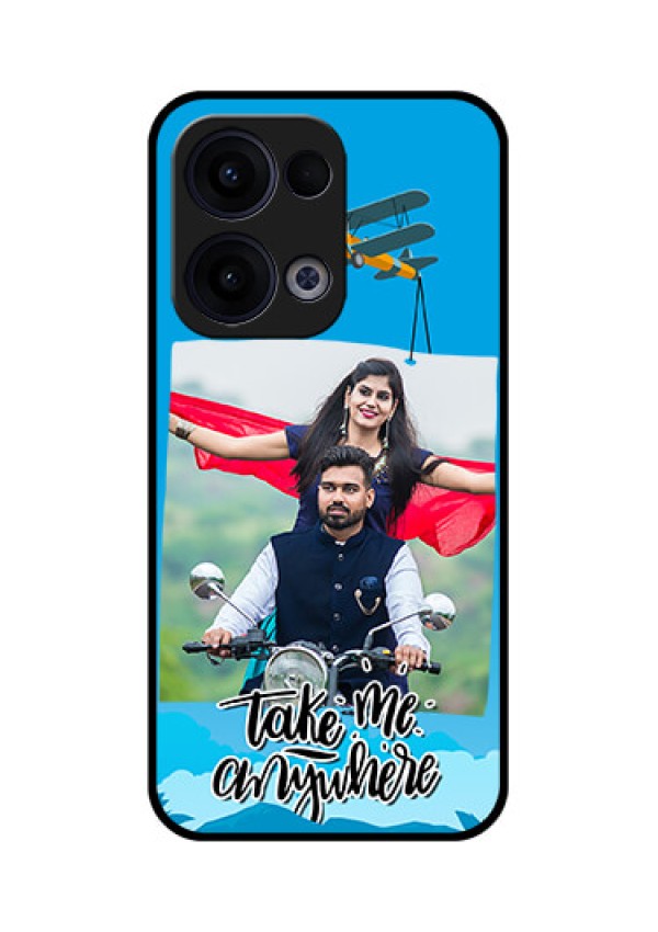 Reno 13 5G Custom Glass Phone Case - Traveller Design