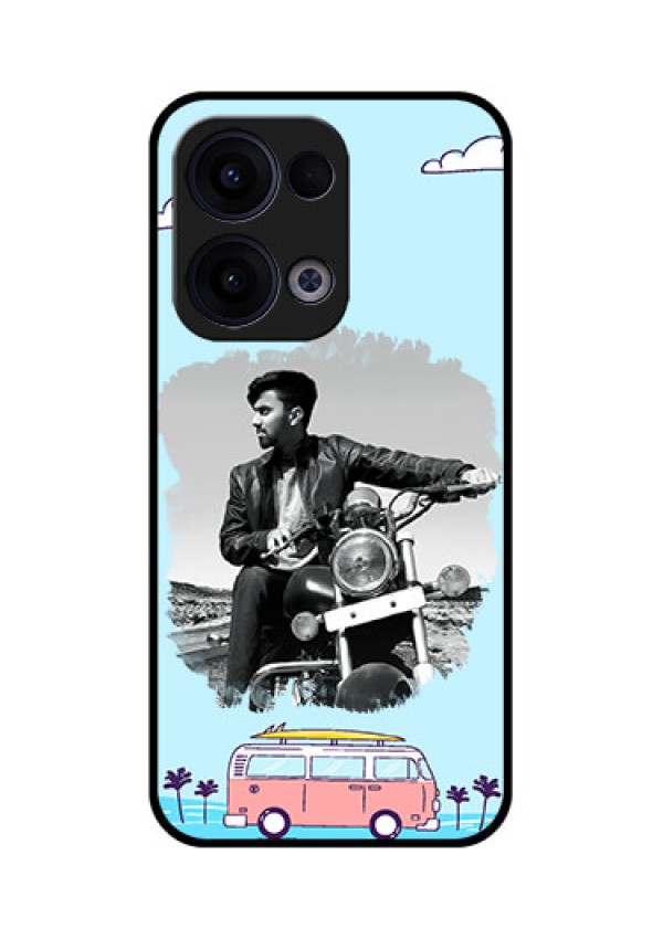 Reno 13 5G Custom Glass Phone Case - Travel and Adventure Design