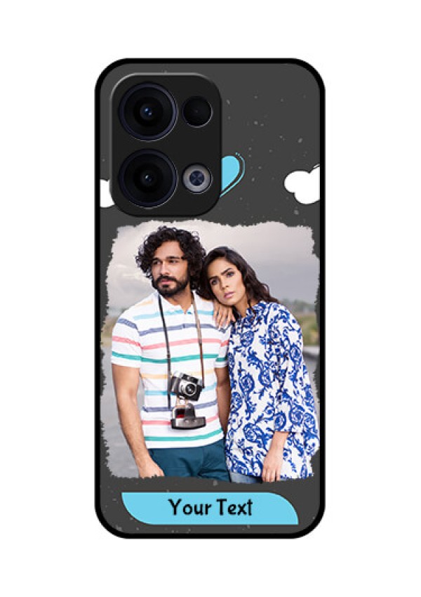 Reno 13 5G Custom Glass Phone Case - Splashes With Love Doodles Design