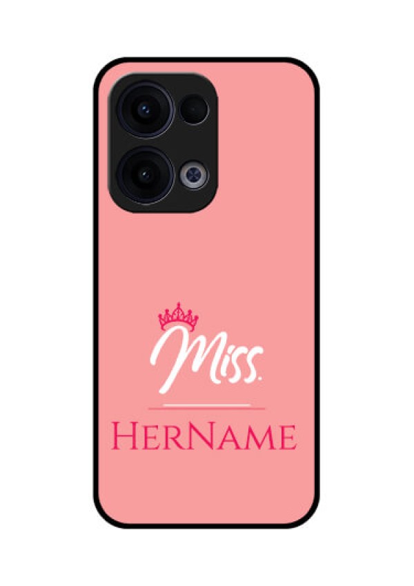 Reno 13 5G Custom Glass Phone Case - Mrs With Name Design