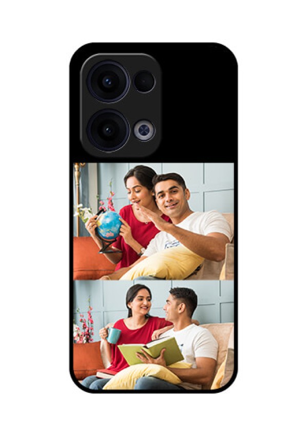 Reno 13 5G Custom Glass Phone Case - 2 Images Design