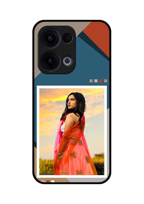 Reno 13 5G Custom Glass Phone Case - Retro Color Pallet Design