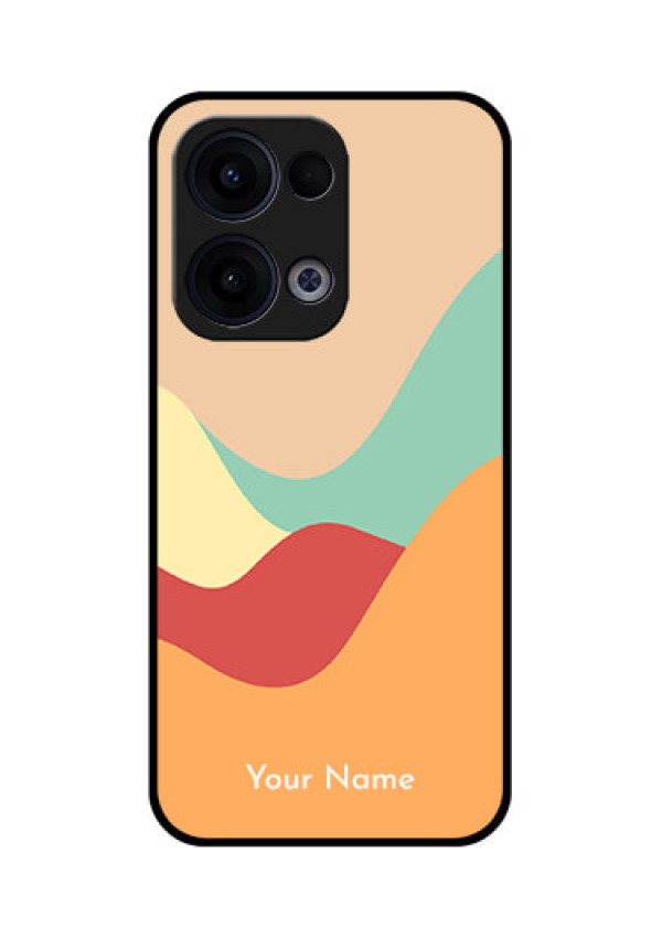 Reno 13 5G Custom Glass Phone Case - Ocean Waves Multi - Colour Design