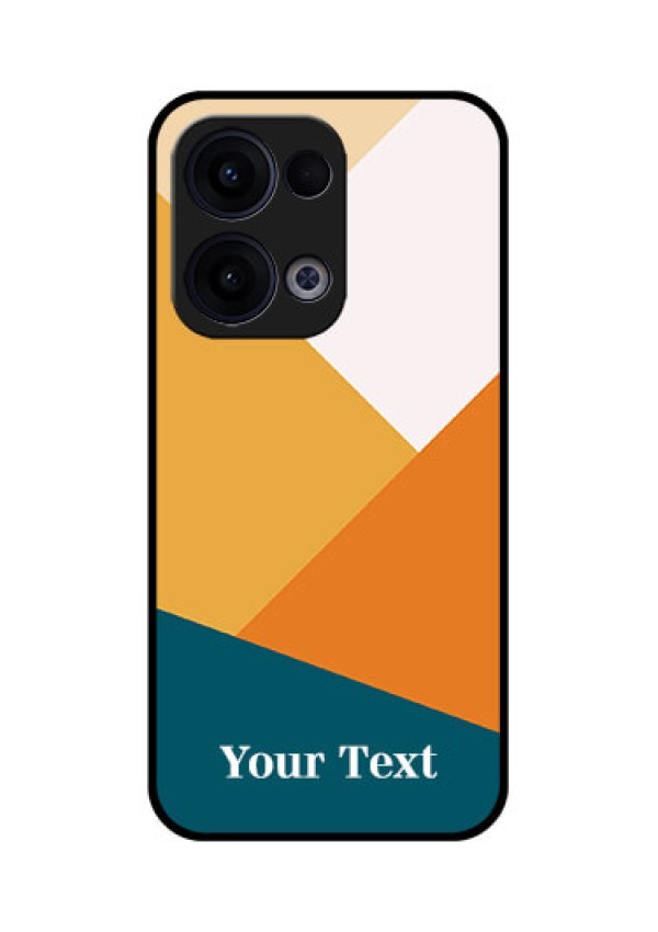 Reno 13 5G Custom Glass Phone Case - Stacked Multi - Colour Design