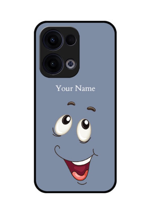 Reno 13 5G Custom Glass Phone Case - Laughing Cartoon Face Design
