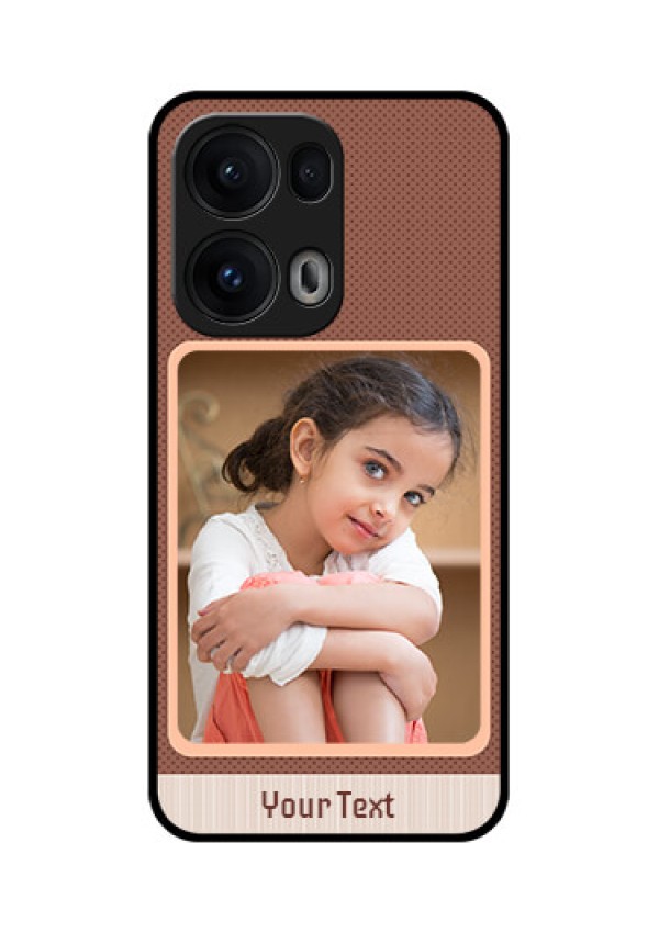 Reno 13 Pro 5G Custom Glass Phone CaseSimple Pic Upload Design