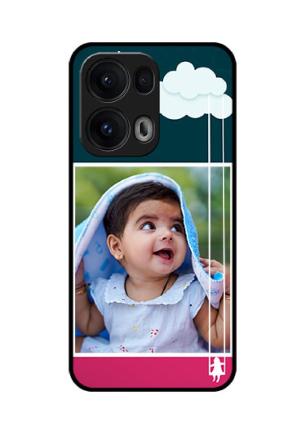 Reno 13 Pro 5G Custom Glass Phone CaseCute Girl With Cloud Design