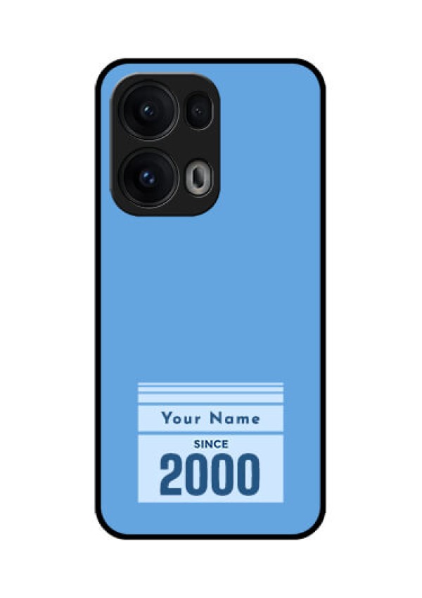 Reno 13 Pro 5G Custom Glass Phone CaseCustom Year Of Birth Design