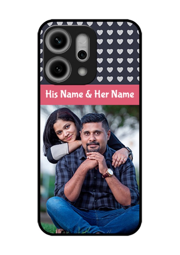 Oppo Reno 14 Pro 5G Custom Glass Phone Case - Love Symbols Design