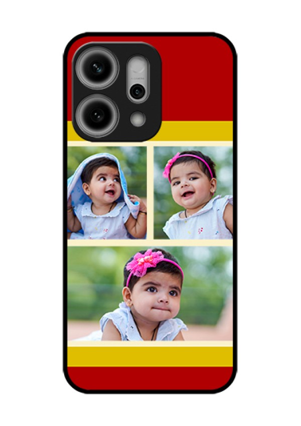 Oppo Reno 14 Pro 5G Custom Glass Phone Case - Multiple Pic Upload Design