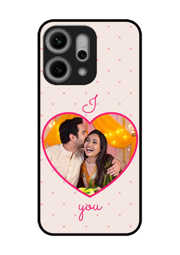 Oppo Reno 14 Pro 5G Custom Glass Phone Case - Heart Shape Design