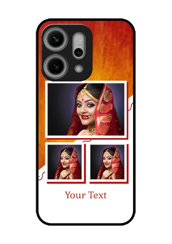 Oppo Reno 14 Pro 5G Custom Glass Phone Case - Wedding Memories Design