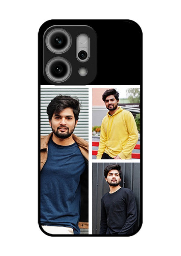 Oppo Reno 14 Pro 5G Custom Glass Phone Case - Upload Multiple Picture Design