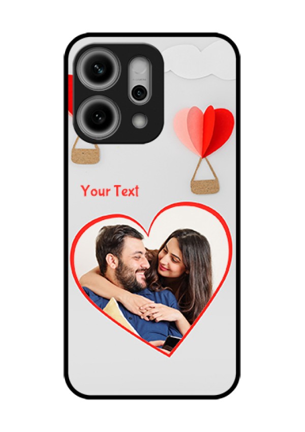 Oppo Reno 14 Pro 5G Custom Glass Phone Case - Parachute Love Design