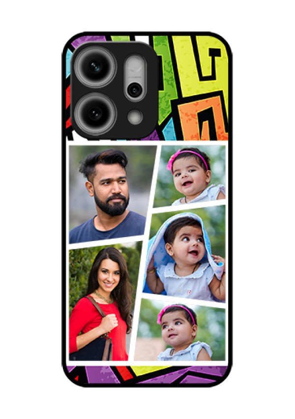 Oppo Reno 14 Pro 5G Custom Glass Phone Case - Graffiti Pattern Design