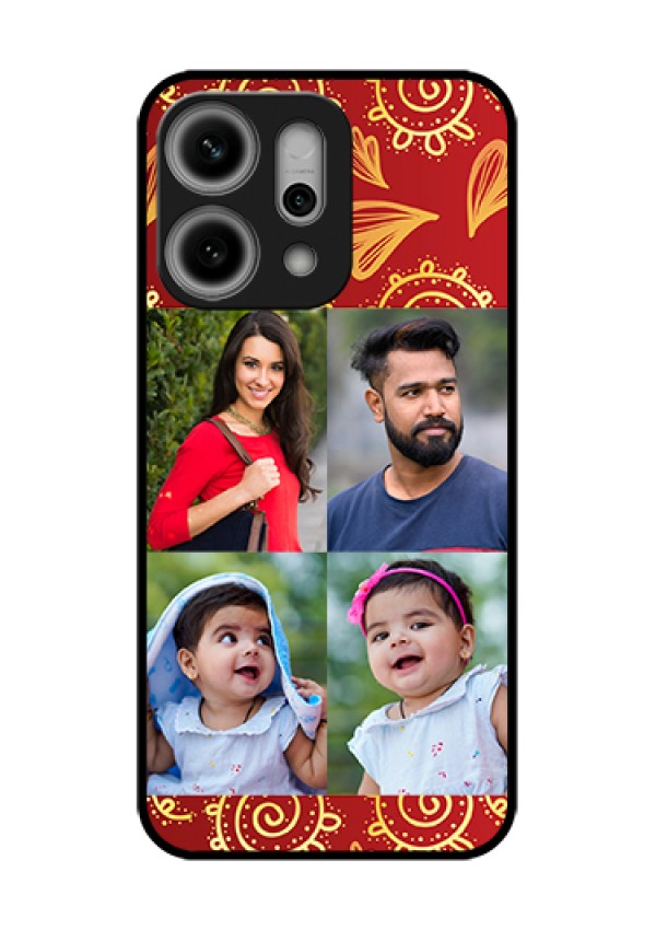 Oppo Reno 14 Pro 5G Custom Glass Phone Case - 4 Image Traditional Design