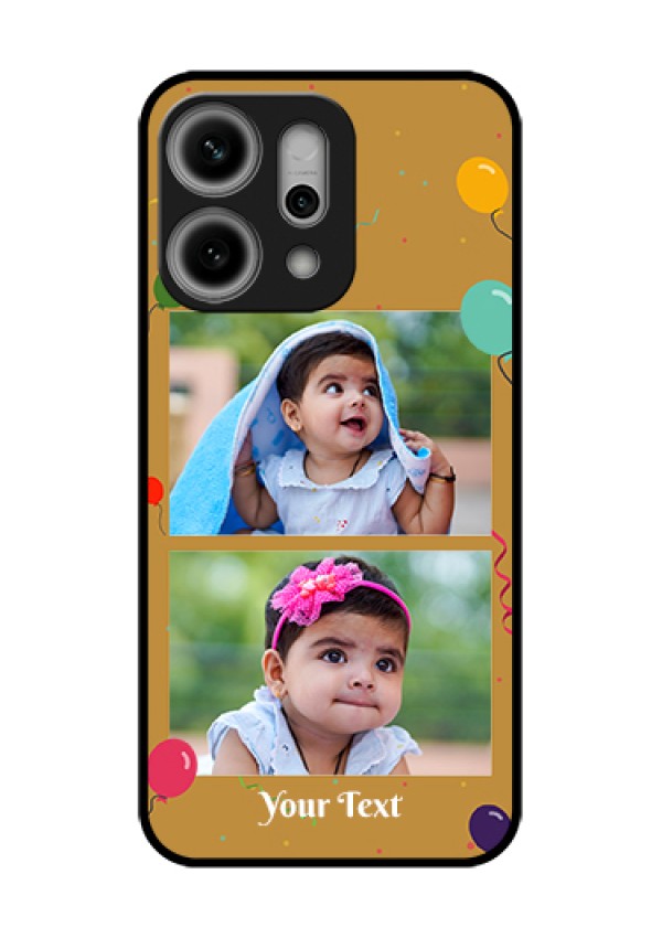 Oppo Reno 14 Pro 5G Custom Glass Phone Case - Image Holder With Birthday Celebrations Design