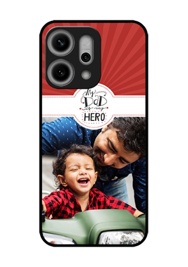 Oppo Reno 14 Pro 5G Custom Glass Phone Case - My Dad Hero Design