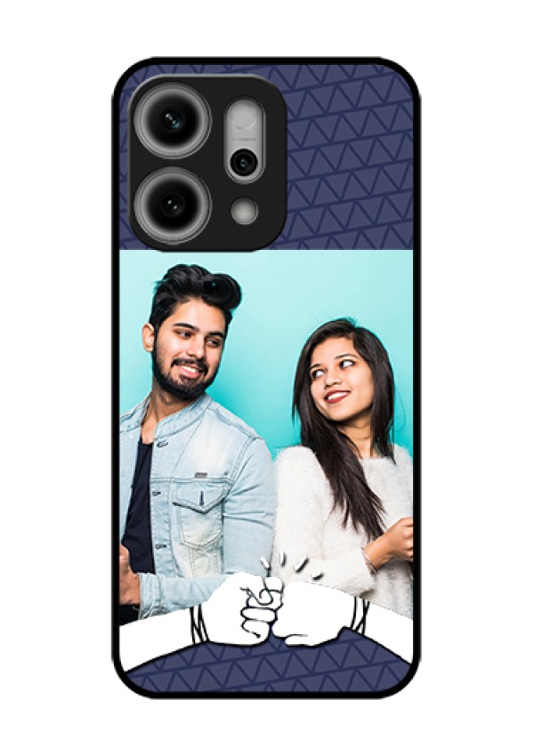Oppo Reno 14 Pro 5G Custom Glass Phone Case - With Best Friends Design