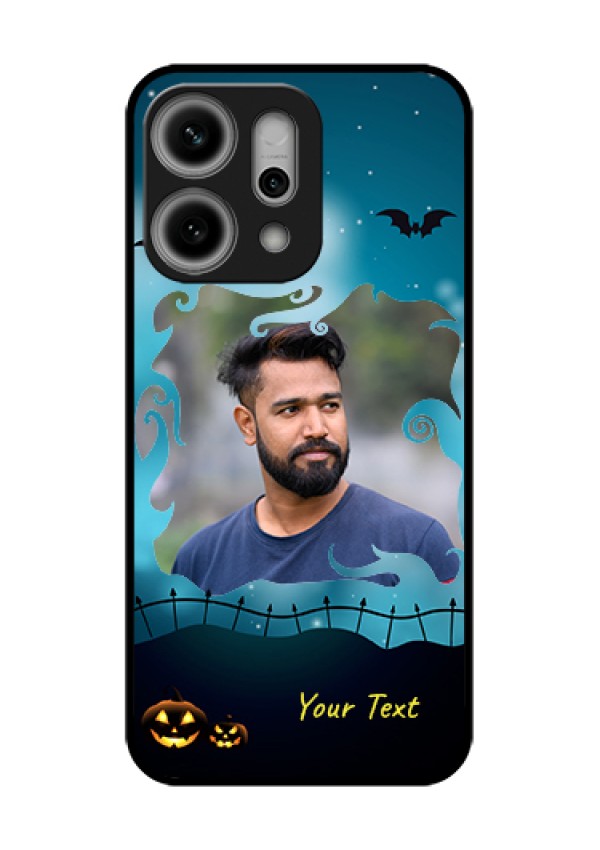 Oppo Reno 14 Pro 5G Custom Glass Phone Case - Halloween Frame Design