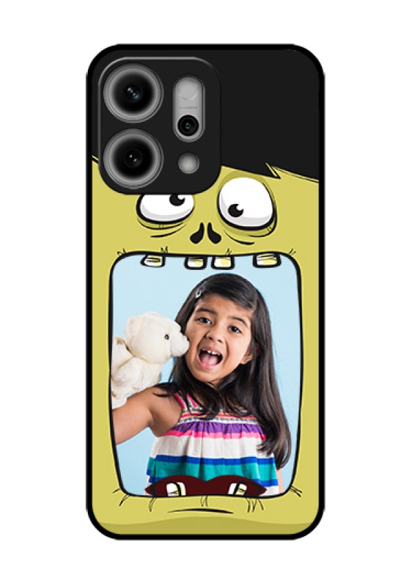 Oppo Reno 14 Pro 5G Custom Glass Phone Case - Cartoon Monster Back Case Design