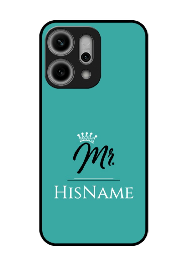 Oppo Reno 14 Pro 5G Custom Glass Phone Case - Mr With Name Design