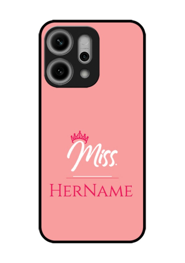 Oppo Reno 14 Pro 5G Custom Glass Phone Case - Mrs With Name Design
