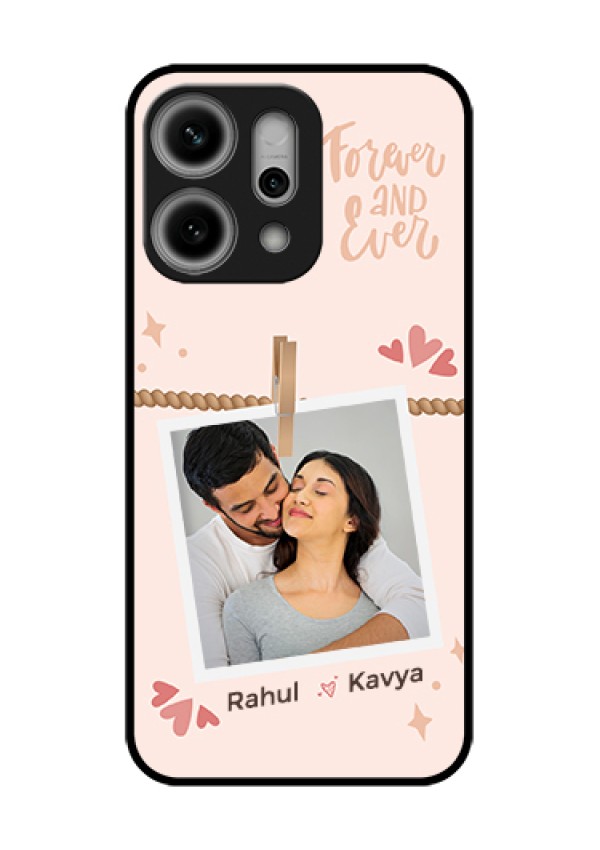Oppo Reno 14 Pro 5G Custom Glass Phone Case - Forever And Ever Love Design