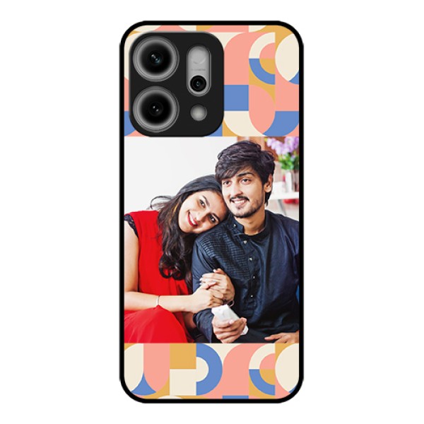 Oppo Reno 14 Pro 5G Custom Glass Phone Case - Semi - Circle Maze Pattern Design