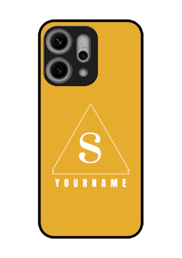 Oppo Reno 14 Pro 5G Custom Glass Phone Case - Simple Triangle Design
