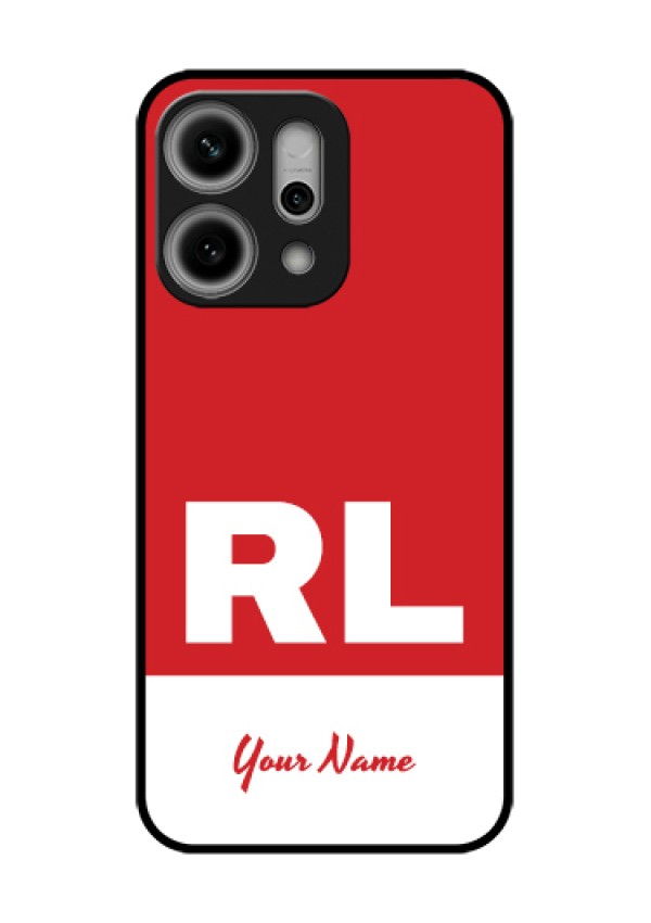Oppo Reno 14 Pro 5G Custom Glass Phone Case - Dual Tone Custom Text Design