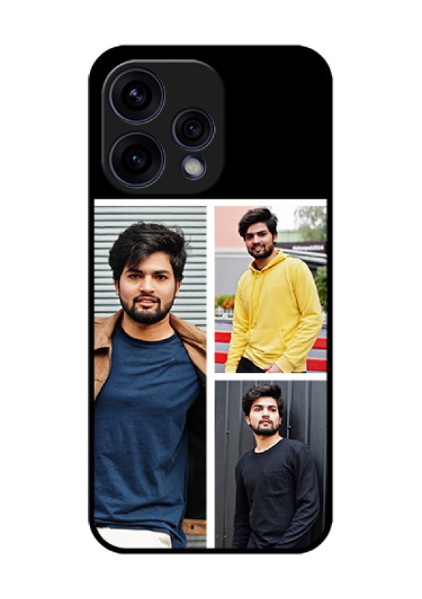 Oppo Reno 15 5G Custom Glass Phone Case - Upload Multiple Picture Design