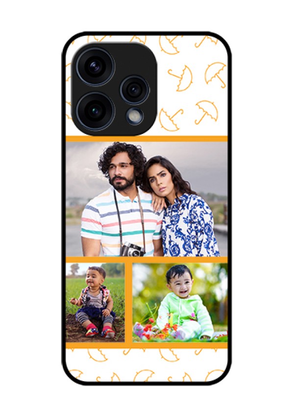 Oppo Reno 15 5G Custom Glass Phone Case - Yellow Pattern Design