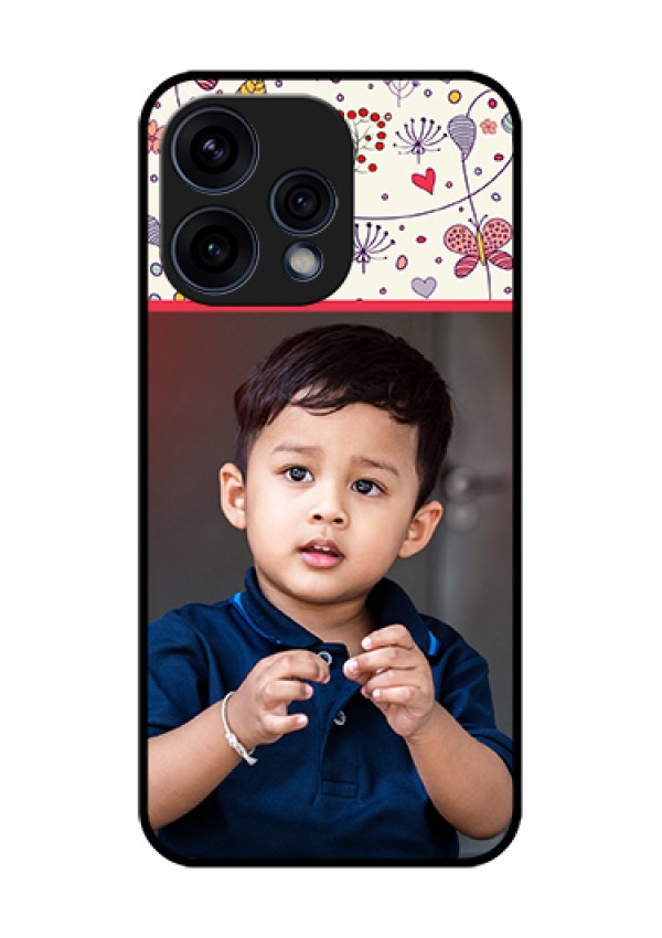 Oppo Reno 15 5G Custom Glass Phone Case - Premium Floral Design