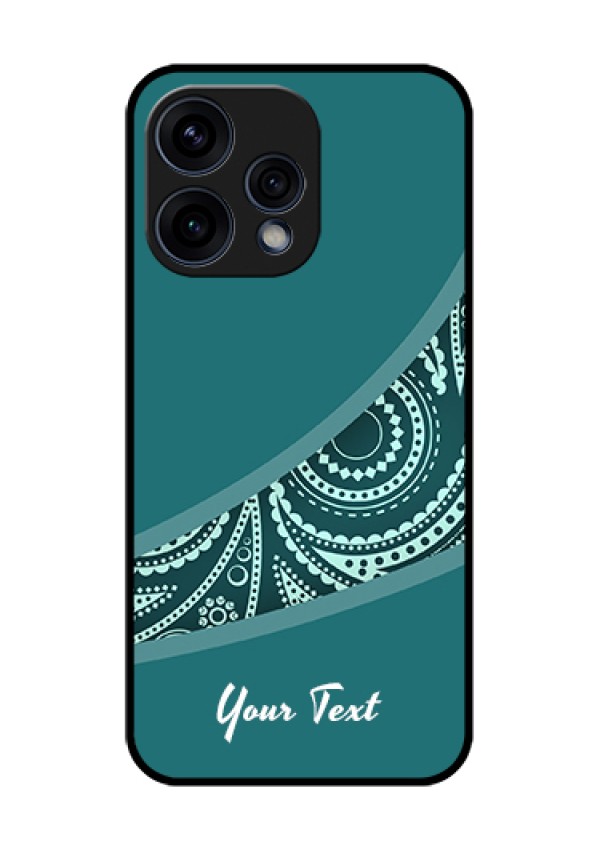 Oppo Reno 15 5G Custom Glass Phone Case - Semi Visible Floral Design