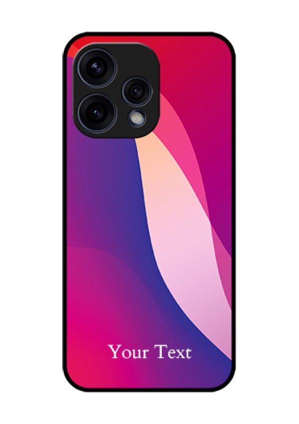 Oppo Reno 15 5G Custom Glass Phone Case - Digital Abstract Overlap Design