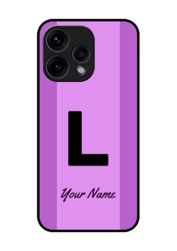 Oppo Reno 15 5G Custom Glass Phone Case - Tricolor Custom Text Design