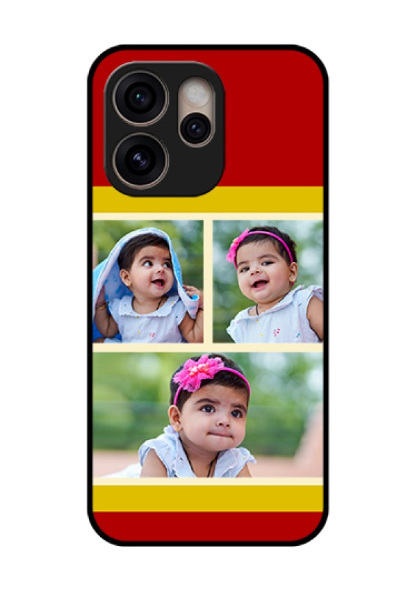 Oppo Reno 15 Pro 5G Custom Glass Phone Case - Multiple Pic Upload Design