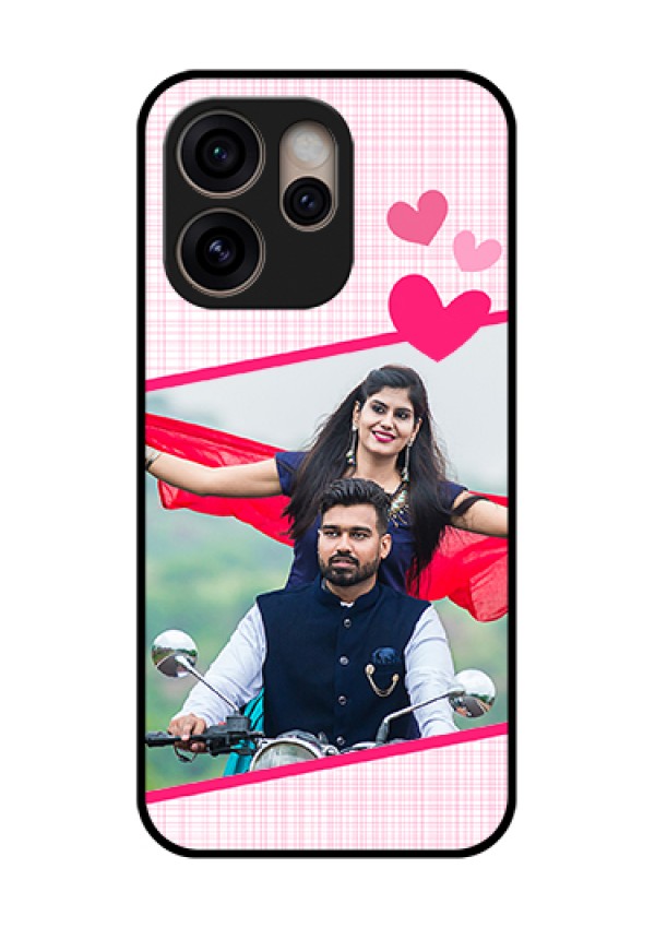 Oppo Reno 15 Pro 5G Custom Glass Phone Case - Love Shape Heart Design