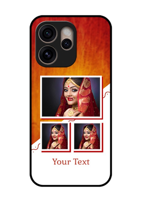 Oppo Reno 15 Pro 5G Custom Glass Phone Case - Wedding Memories Design