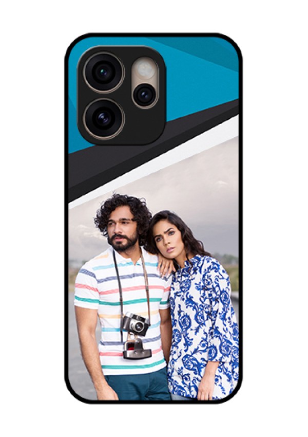Oppo Reno 15 Pro 5G Custom Glass Phone Case - Simple Pattern Photo Upload Design