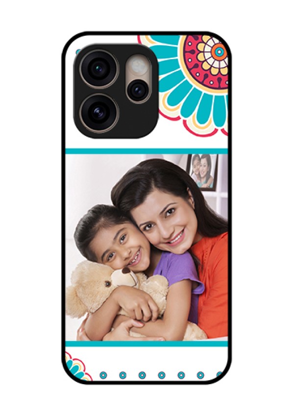 Oppo Reno 15 Pro 5G Custom Glass Phone Case - Flower Design