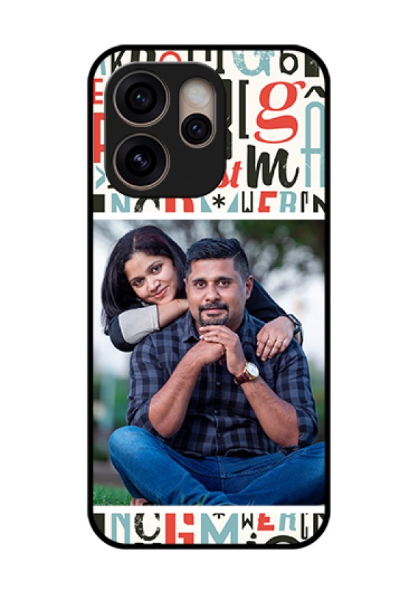 Oppo Reno 15 Pro 5G Custom Glass Phone Case - Alphabet Design