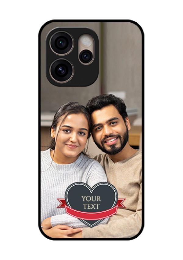 Oppo Reno 15 Pro 5G Custom Glass Phone Case - Just Married Couple Design