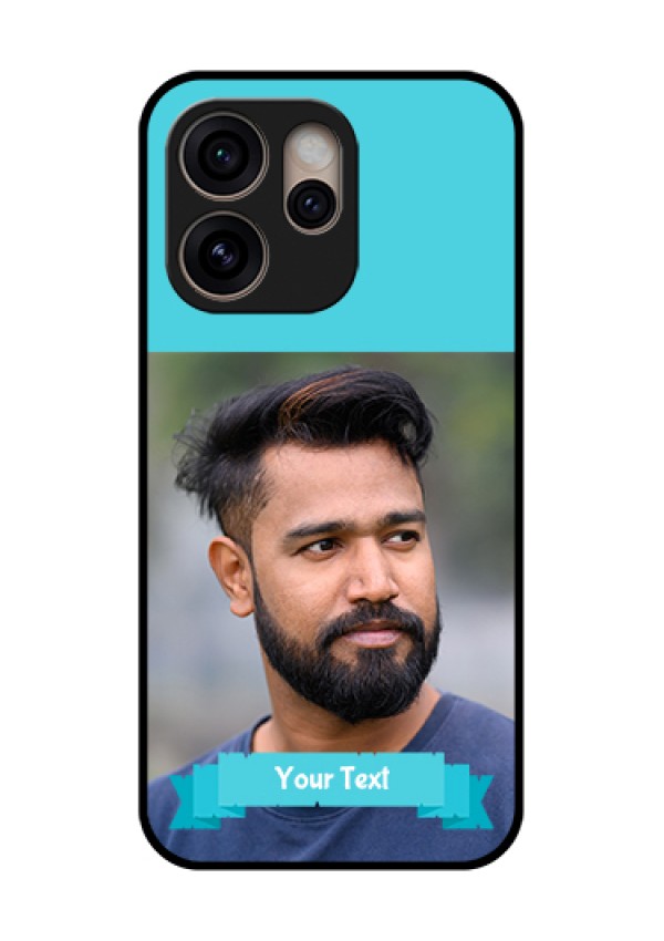 Oppo Reno 15 Pro 5G Custom Glass Phone Case - Blue Color Design
