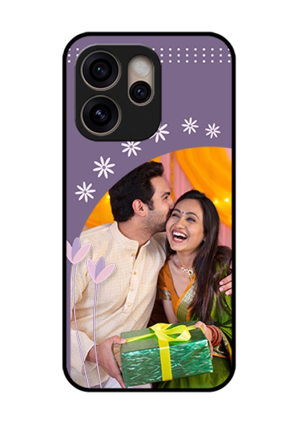 Oppo Reno 15 Pro 5G Custom Glass Phone Case - Lavender Flowers Design