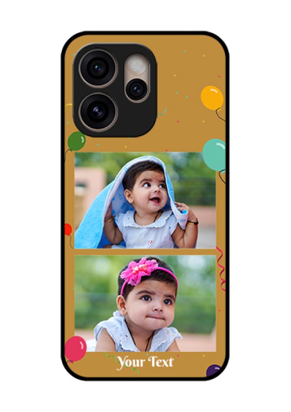 Oppo Reno 15 Pro 5G Custom Glass Phone Case - Image Holder With Birthday Celebrations Design