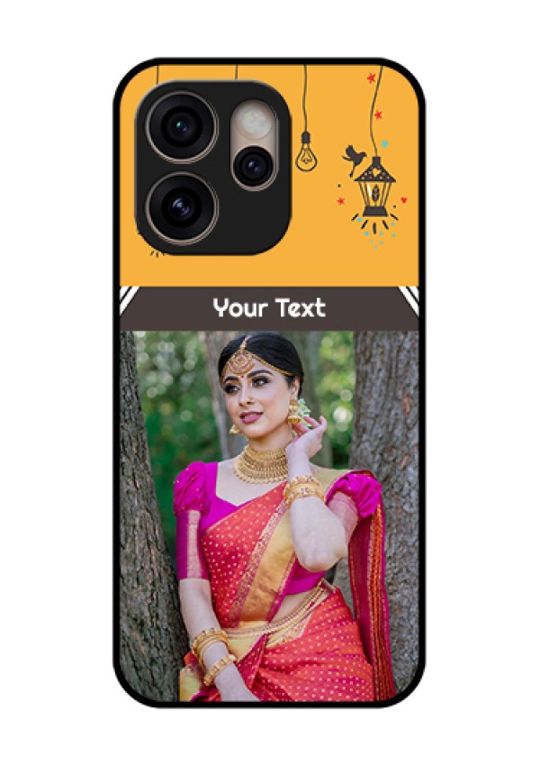 Oppo Reno 15 Pro 5G Custom Glass Phone Case - With Family Picture And Icons