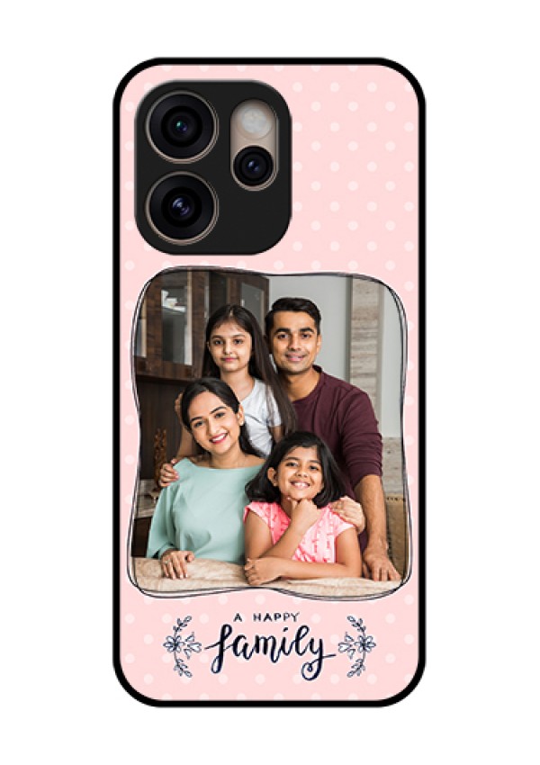 Oppo Reno 15 Pro 5G Custom Glass Phone Case - Family With Dots Design